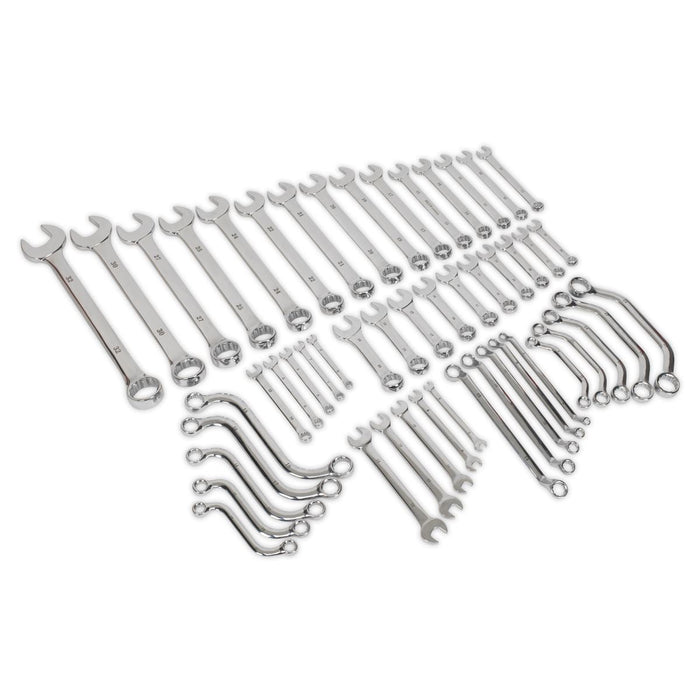Sealey Multipurpose Spanner Set 50pc Metric S01084 Siegen by Sealey - Dynamic Drive