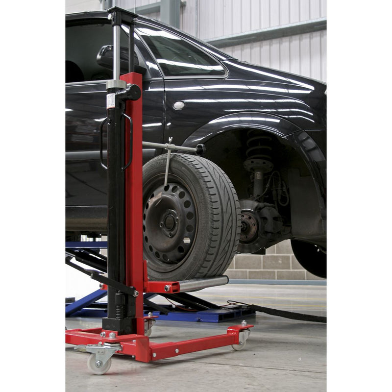 Sealey Wheel Removal/Lifter Trolley 80kg Quick Lift WD80 Sealey - Dynamic Drive