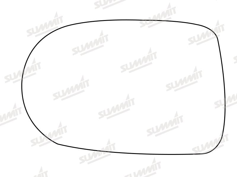 Summit Stick-On Standard Mirror Glass fits Mazda Xedos 6 9 LHS Summit - Dynamic Drive