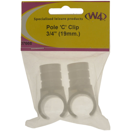 MDS1203 W4 Pole C clip 3/4in 19mm pack of 2 37666 W4 - Dynamic Drive