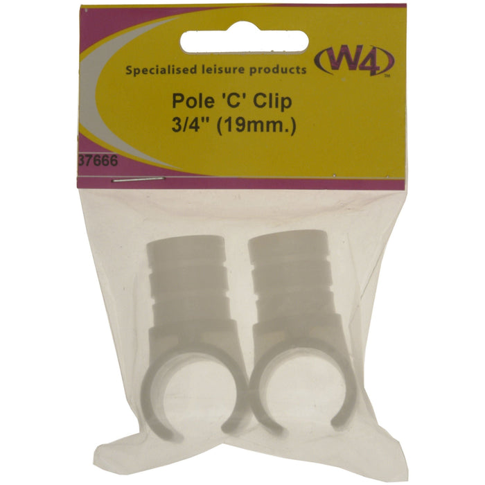 MDS1203 W4 Pole C clip 3/4in 19mm pack of 2 37666 W4 - Dynamic Drive