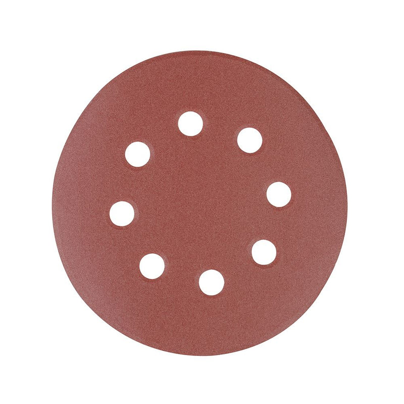 Silverline Hook & Loop Discs Punched 125mm 10pk 240 Grit Silverline - Dynamic Drive
