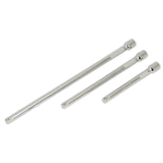 Sealey Extension Bar Set 3pc 1/4"Sq Drive AK6330 Sealey - Dynamic Drive