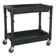 Sealey Trolley 2-Level Composite Heavy-Duty CX204 Sealey - Dynamic Drive