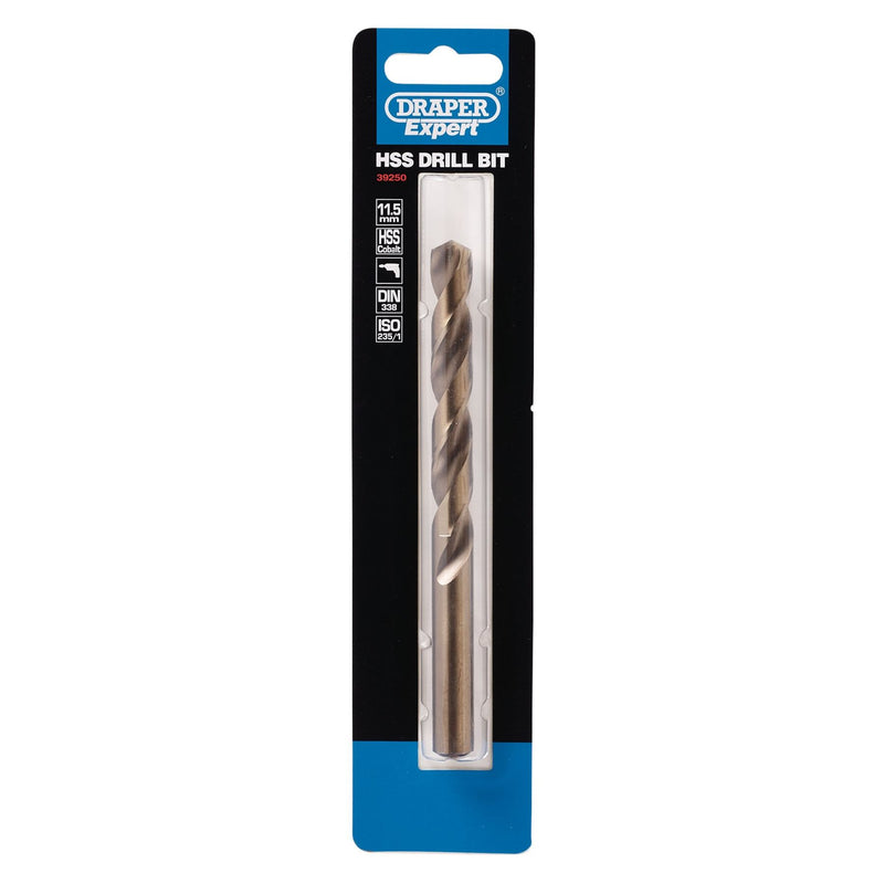 Draper HSS Cobalt Drill Bit, 11.5mm 39250 Draper - Dynamic Drive