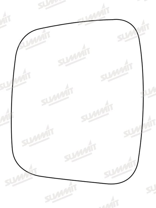 Summit Non-Heated Base Plate With Commercial Mirror Glass fits Peugeot Bipper 07 on LHS Summit - Dynamic Drive