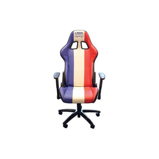Laser Laser Tools Racing Chair - Red, White & Blue 6656 Laser - Dynamic Drive