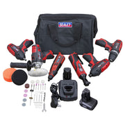 Sealey 6 x 12V SV12 Series Cordless Power Tool Combo Kit CP1200COMBO2 Sealey - Dynamic Drive