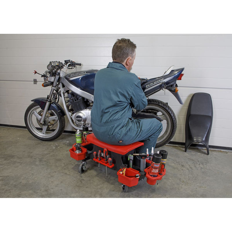 Sealey Mechanic's Detailing Utility Seat SCR91 Sealey - Dynamic Drive