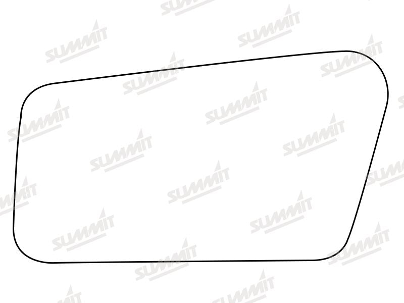 Summit Stick-On Standard Mirror Glass fits Hyundai Pony LHS Summit - Dynamic Drive