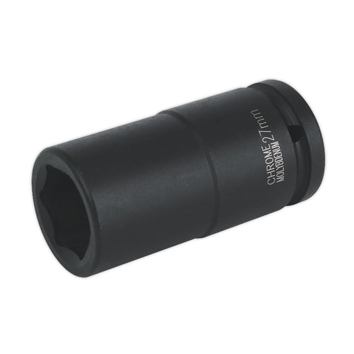 Sealey Impact Socket 27mm Deep 3/4"Sq Drive IS3427D Sealey - Dynamic Drive