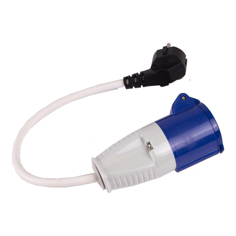 Continental Europe Schuko Mains Hook Up Adapter Lead 230V 16A Caravan Motorhome Powerpart - Dynamic Drive