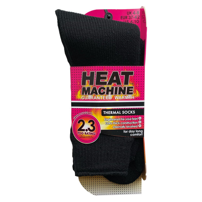 Ladies thermal insulated black socks 1291 UK Camping And Leisure - Dynamic Drive