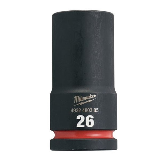 Milwaukee Hex Socket Shw 3/4 Deep 26mm-1Pc 26mm Milwaukee - Dynamic Drive