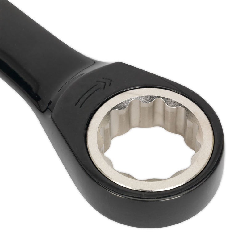 Sealey Combination Ratchet Spanner Set 7pc Black Series Metric AK7978 Sealey - Dynamic Drive