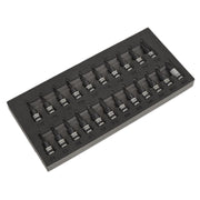 Sealey TRX-Star*/Hex/Spline Socket Bit Set 22pc 3/8"Sq Drive Black Series AK7985 Sealey - Dynamic Drive