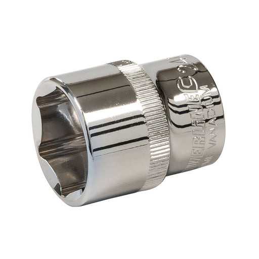 Silverline Socket 1/2" Drive 6pt Metric 24mm Silverline - Dynamic Drive
