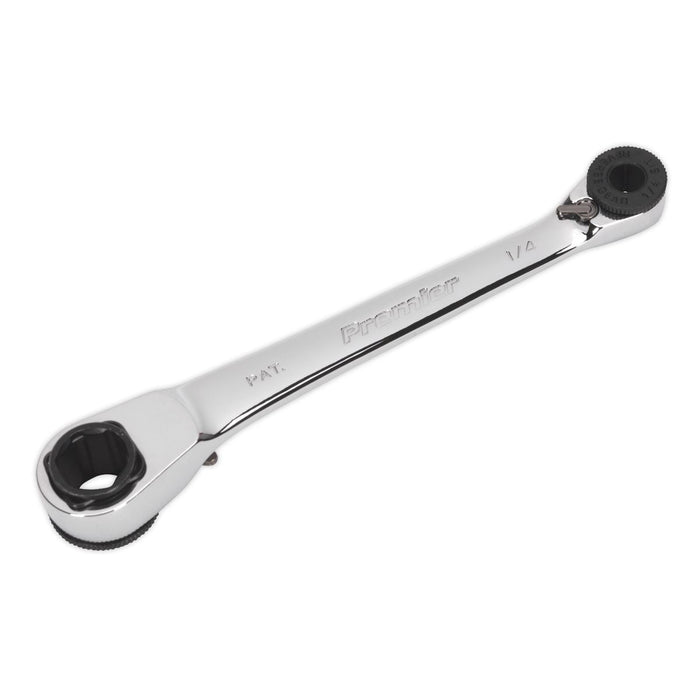 Sealey Ratchet Spanner Reversible 1/4"Hex x 10mm Hex AK6968 Sealey - Dynamic Drive