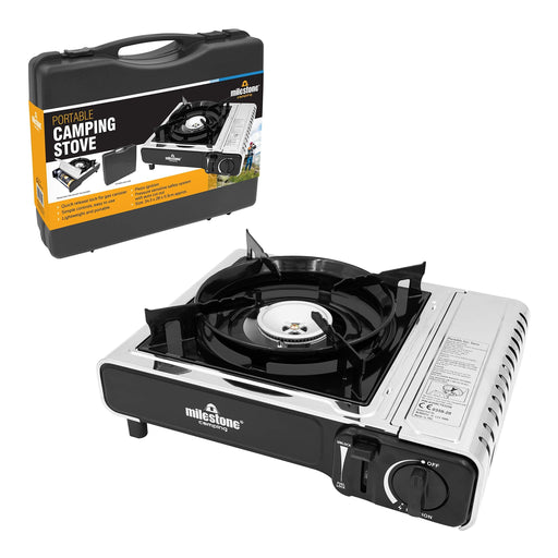 Portable Gas Stove - Fully Safety Certified 18949 Milestone Camping - Dynamic Drive