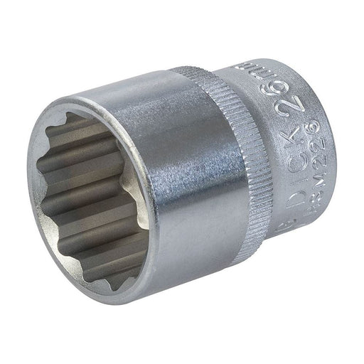 King Dick Socket SD 1/2" Metric 12pt 26mm King Dick - Dynamic Drive