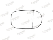 Summit Stick-On Standard Mirror Glass fits Alfa Romeo 166 97 to 07 LHS & RHS Summit - Dynamic Drive