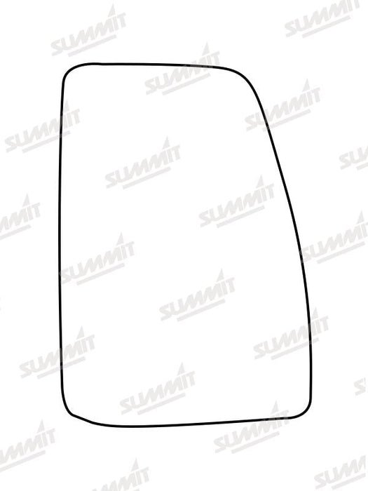 Summit Stick-On Commercial Mirror Glass fits Ford Transit Custom 12 to 17 RHS Summit - Dynamic Drive