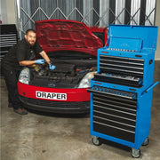 Draper Tool Chest, 9 Drawer, 26", Blue 14910 Draper - Dynamic Drive