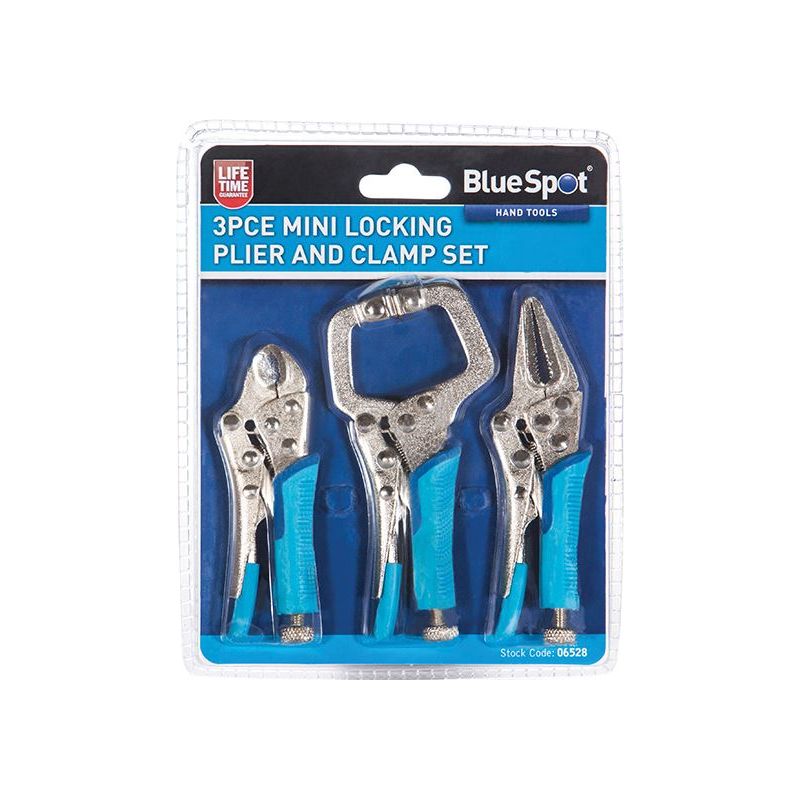 Bluespot Tools Mini Locking Pliers Set, 3 Piece BlueSpot Tools - Dynamic Drive