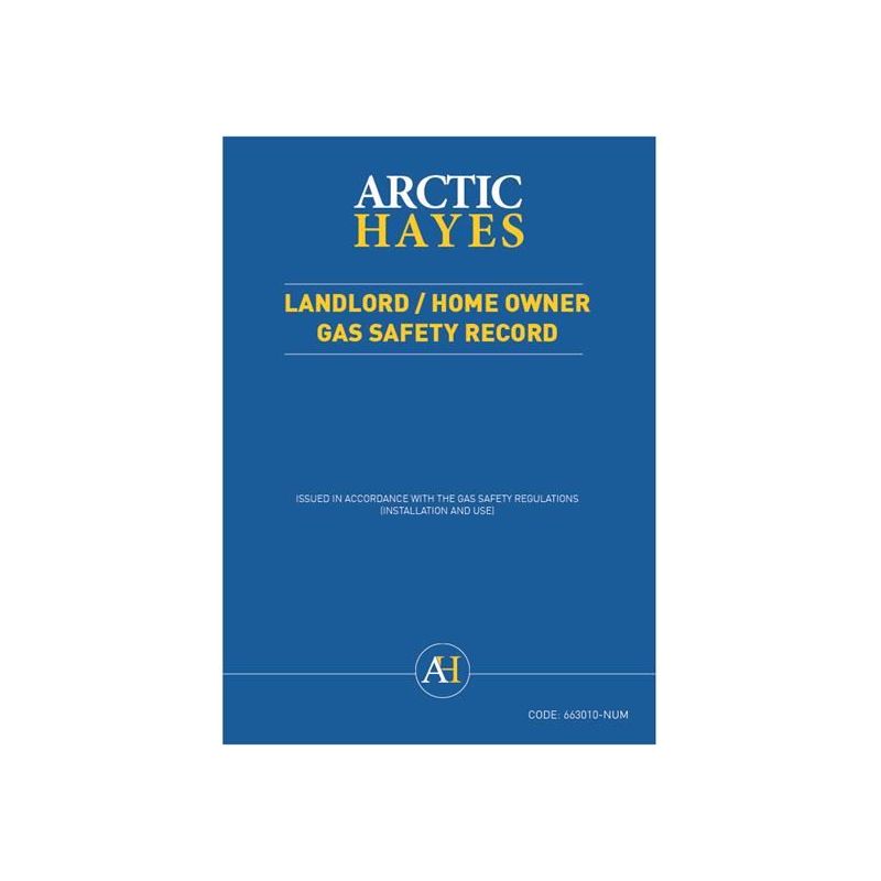 Arctic Hayes Landlord/Homeowner Gas Safety Record (Pad of 25) Arctic Hayes - Dynamic Drive