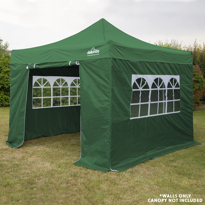 Dellonda Premium Fabric Side Panels - Dark Green Dellonda  - Dynamic Drive