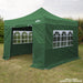 Dellonda Premium Fabric Side Panels - Dark Green Dellonda  - Dynamic Drive