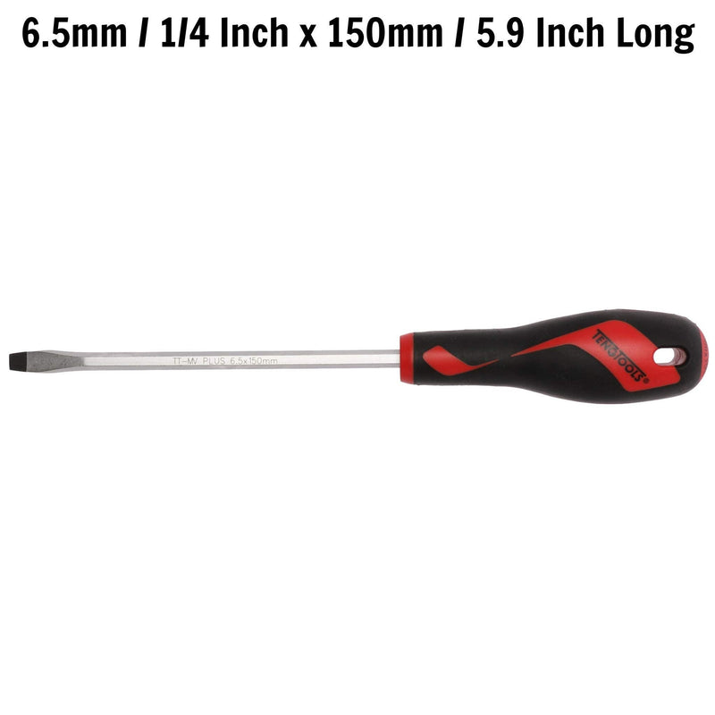 Teng Tools Flat Screwdriver 1.2 x 6.5 x 150mm L Hex Shaft Teng Tools - Dynamic Drive