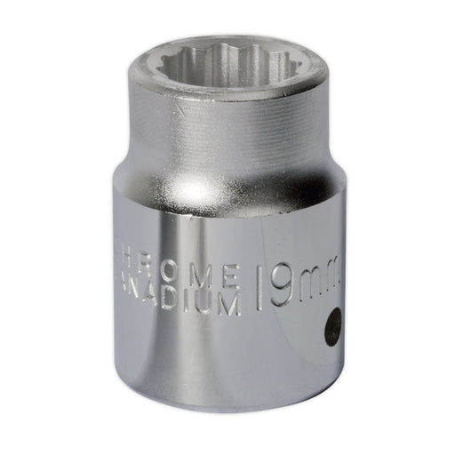 Sealey WallDrive Socket 19mm 3/4"Sq Drive S34/19 Sealey - Dynamic Drive