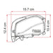 Fiamma F80L 450 Awning Titanium Royal Blue Fiamma - Dynamic Drive