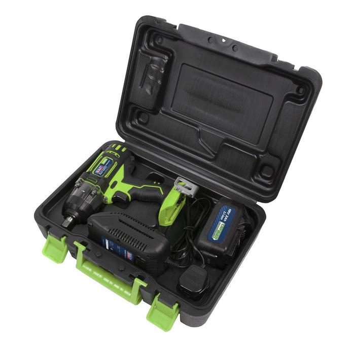 Sealey Cordless Impact Wrench 1/2" Drive 18V 3Ah Battery Charger 400Nm Torque Sealey  - Dynamic Drive