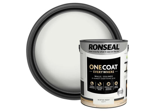 Ronseal One Coat Everywhere Interior Winter Frost Matt 5 litre Ronseal - Dynamic Drive