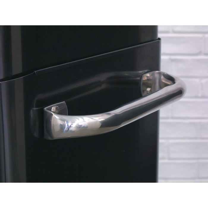 Sealey Rollcab 6 Drawer Wide Retro Style Black with Red Anodised Drawer Pulls Sealey - Dynamic Drive