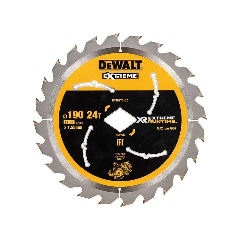 Dewalt Power Tools Extreme Runtime FlexVolt Circular Saw Blade 190mm x Diamond x 24T DeWALT Power Tools - Dynamic Drive