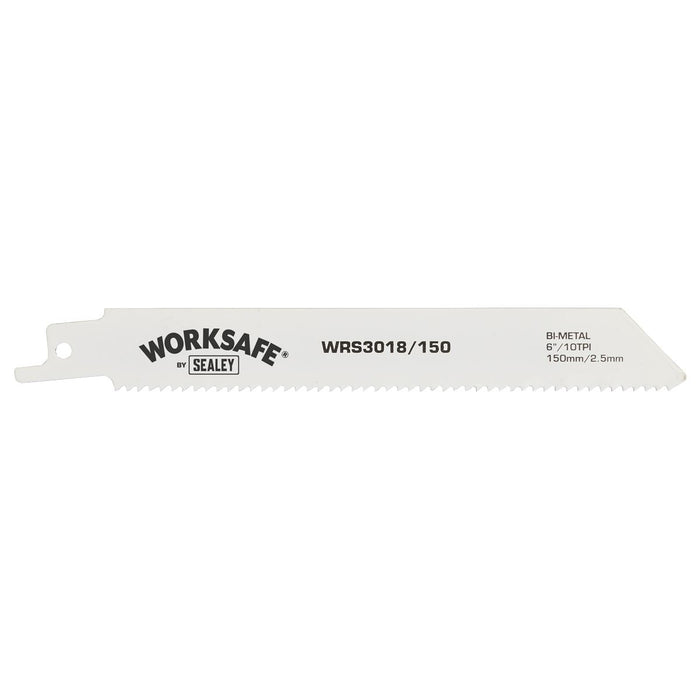 Sealey Reciprocating Saw Blade 150mm 10tpi Pack of 5 WRS3018/150 Sealey - Dynamic Drive