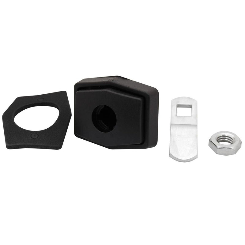 Zadi Rectangular Push Lock in Black for Caravan/Motorhomes Nova - Dynamic Drive