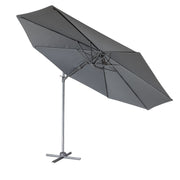 Dellonda Cantilever Parasol with 360 Rotation, Tilt & Cover 3m - Grey Dellonda - Dynamic Drive