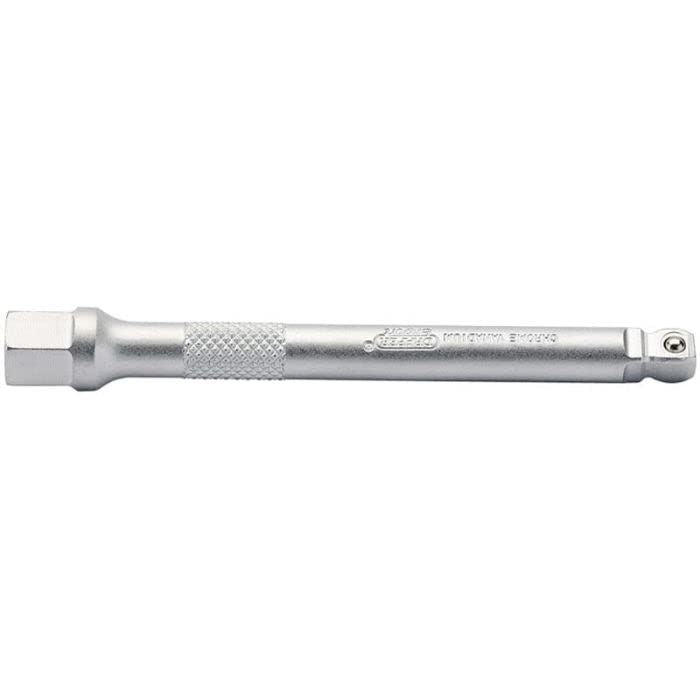 Draper Expert Satin Chrome Plated Extension Bar, 1/4" Sq. Dr., 100mm Draper - Dynamic Drive