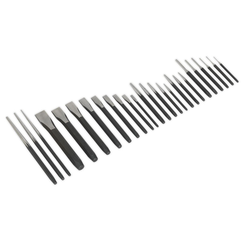Sealey Punch & Chisel Set 26pc AK9298 Sealey - Dynamic Drive