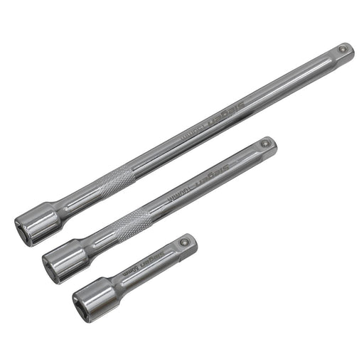 Seigen by Sealey Extension Bar Set 3pc 1/4"Sq Drive S0718 Seigen by Sealey  - Dynamic Drive