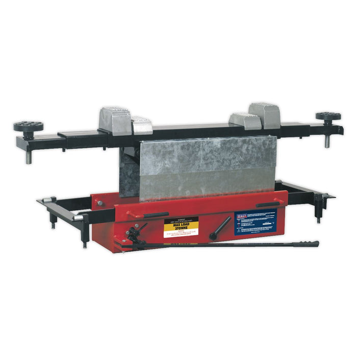 Sealey Jacking Beam 3 Tonne with Arm Extenders & Flat Roller Supports SJBEX300 Sealey - Dynamic Drive