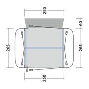Outwell Crossville 250SA Air Drive-Away Campervan Air Awning 175-200cm Outwell - Dynamic Drive