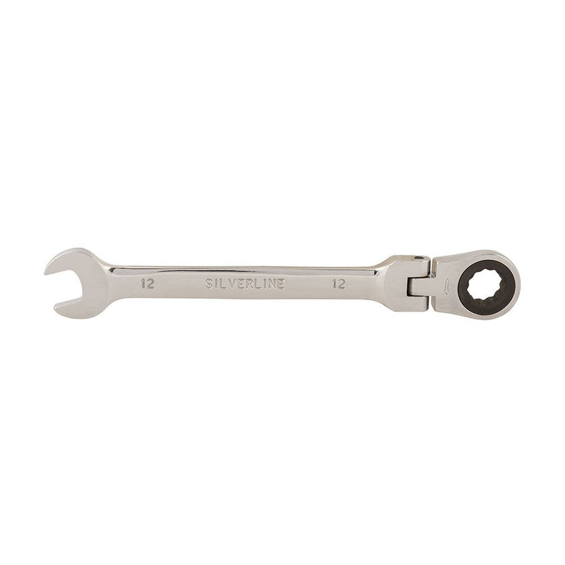 Silverline Flexible Head Ratchet Spanner 12mm Silverline - Dynamic Drive