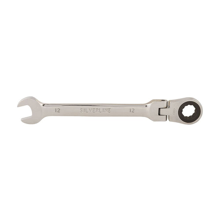 Silverline Flexible Head Ratchet Spanner 12mm Silverline - Dynamic Drive