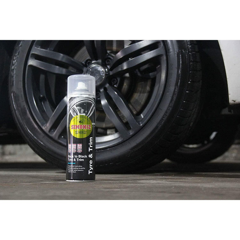 Simoniz Back to Black Bumper Trim Shine Car Cleaning Plastic Restorer 500ml Simoniz - Dynamic Drive