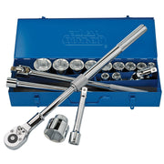 Draper Metric Socket Set in Metal Case, 3/4" Sq. Dr. (17 Piece) 16486 Draper - Dynamic Drive